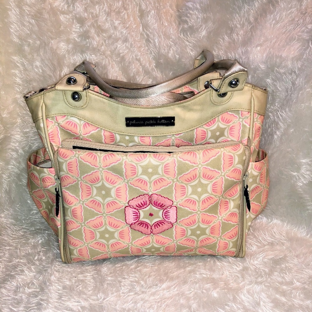 Blooming Brixham Petunia Pickle Bottom Diaper Bag